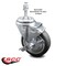 Service Caster 4 Inch Thermoplastic Rubber Swivel 10mm Threaded Stem Caster with Brake SCC SCC-TS20S414-TPRB-TLB-M1015 - alternate 3